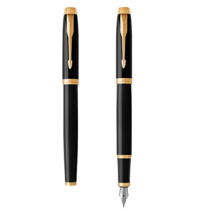 派克（PARKER）鋼筆新款IM系列麗雅黑色金夾/白 商務禮品